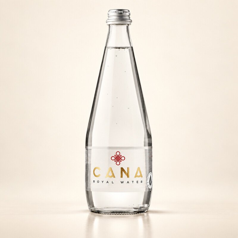 Cana Royal Water – steklo, elegantno gazirana