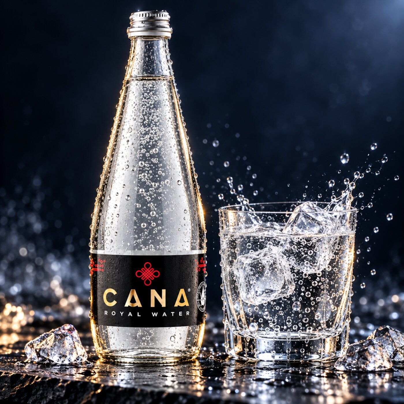 Cana Royal Water – steklo, močno gazirana (lifestyle)